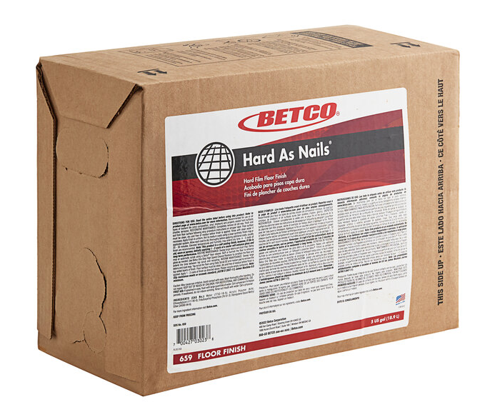 Product BET-65905: 65905 Hard as Nails Floor Finish 5/gal/bag-in-box Hard 