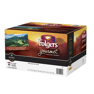 Folgers Gourmet Selections Coffee, Lively Colombian (80