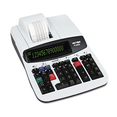 PL8000 One-Color Prompt Logic Printing Calculator, Black