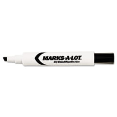 Desk Style Dry Erase Marker,
Chisel Tip, Black