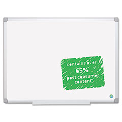 MasterVision Earth Easy-Clean
 Dry Erase Board,
White/Silver, 36x48