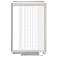MasterVision In-Out Magnetic
Dry Erase Board, 24x36,
Silver Frame