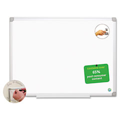 MasterVision Earth Easy-Clean
Dry Erase Board,
White/Silver, 24x36