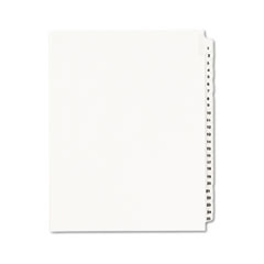 Avery-Style Legal Side Tab Divider, Title: 1-25, Letter,