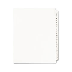 Avery-Style Legal Side Tab
Divider, Title: A-Z, Letter,
White, 1 Set