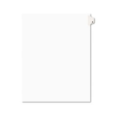 Avery-Style Legal Side Tab
Dividers, One-Tab, Title A,
Letter, White, 25/Pack