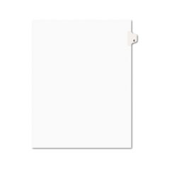 Avery-Style Legal Side Tab
Dividers, One-Tab, Title C,
Letter, White, 25/Pack