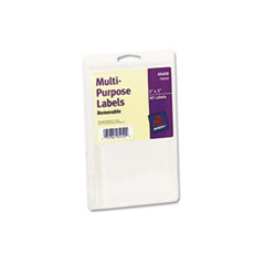 Print or Write Removable
Multi-Use Labels, 3 x 5,
White, 40/Pack
