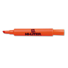 Desk Style Highlighter,
Chisel Tip, Fluorescent
Orange Ink, 12/Pk