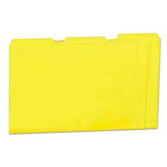 Colored File Folders, 1/3 Cut
One-Ply Top Tab, Letter,
Yellow, 100/Box