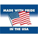#DL1660 3 x 4&quot; Made with
Pride In the USA Label 500/rl