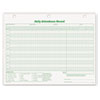 Daily Attendance Card, 8 1/2
x 11, 50 Forms