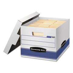 Quick/Stor Storage Box, Letter/Legal, Locking Lid,
