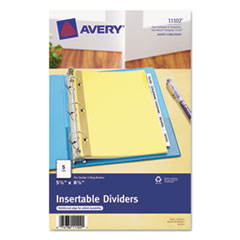 WorkSaver Insertable Tab
Index Dividers, 5-Tab, 8-1/2
x 5-1/2, Clear, Five