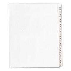 Allstate-Style Legal Side Tab
Dividers, 25-Tab, 51-75,
Letter, White, 25/Set