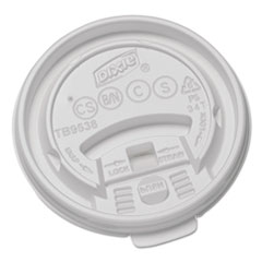 Plastic Lids for Hot Drink
Cups, 8oz, White, 1000/Carton