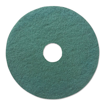 Green, Heavy-Duty Scrubbing 
Floor Pads, 17&quot; Diameter,  
5/Carton
