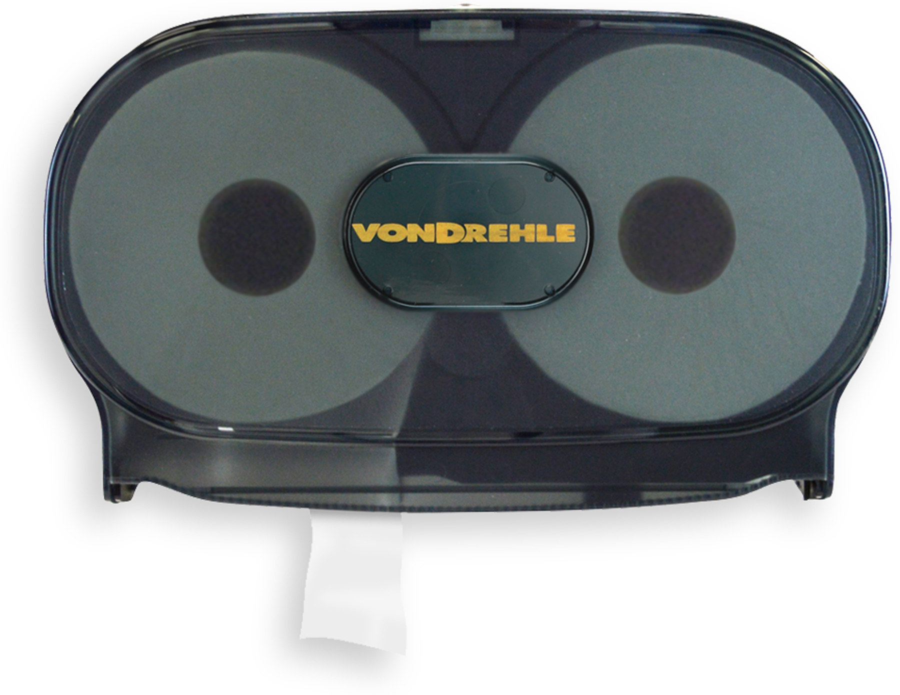 3275 Mini-twin bath tissue
dispenser. Smoke plastic
cover w/ black base. Holds 2
7.5 diameter rolls, 2.25&quot;
core. Use with 2750 &amp; 1500
bath tissue.   4/cs