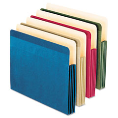 Recycled Colored File Pocket, Letter, Assorted