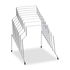 Step File, Eight Sections,
Wire, 10 1/8 x 12 1/8 x 11
7/8, Silver