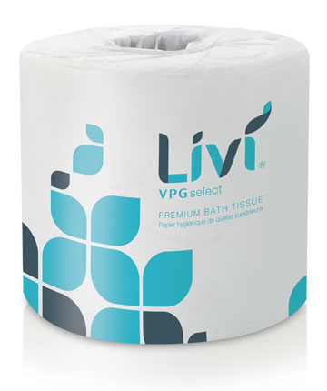 Livi 2 Ply Bath Tissue
4.49x3.98 500sh/RL 80Rl/Cs