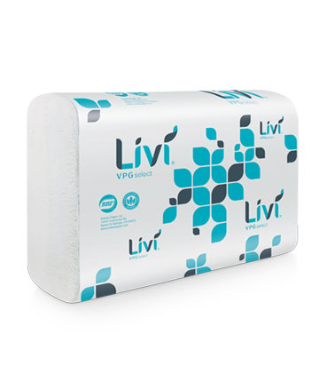 Livi VPG Select White Multifold Towel Bigfold