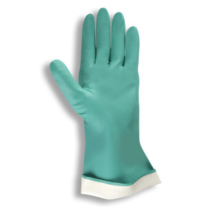 4609 Nitrile flock lined glove 15 mil green size 9 12