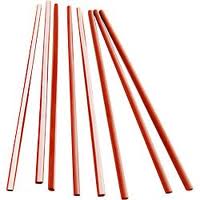 BS55WR 5&quot; red/white flat coffee stirrer, unwraped,