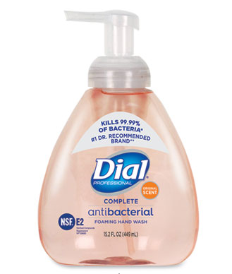 Dial Professional
Antimicrobial Foaming Hand
Soap  4/15.2 oz bottles/cs