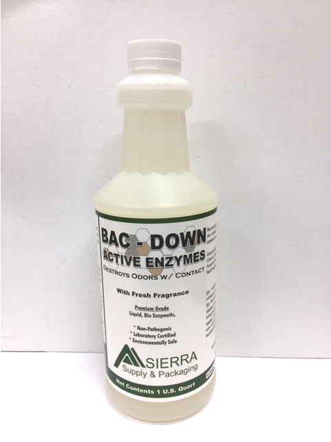 Bac Down Linen Enzymes  12qt/cs