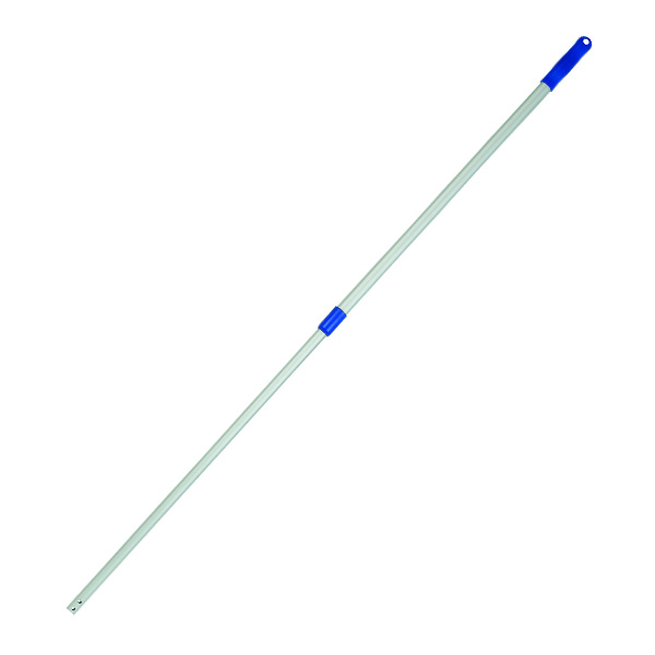 Microfiber Pro Flat Mop
Handle, Blue/Silver, 33 1/2&quot;
- 60&quot;, For Use With
CCP-MF-5BK, 10 Each/Case