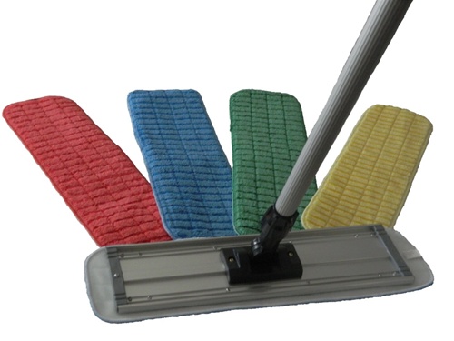 18&quot; Blue cut-pile scrubber
microfiber cleaning pad