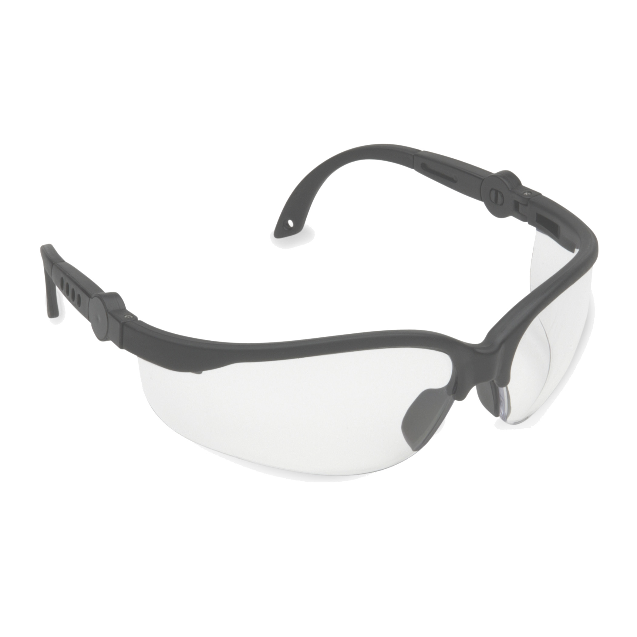 EFB10S Akita safety glasses black frame clear lens
