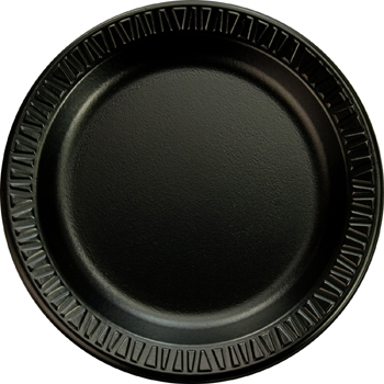 6PBQ 6&quot; Foam plate black laminated 8/125/CS