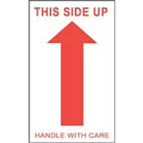 #DL1050 3 x 5&quot; This Side Up
Handle with Care (Arrow)
Label 500/rl