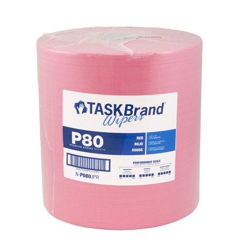 Taskbrand P80 12&quot;x13&quot; Jumbo
Roll,Polywrapped, Red, 475/rl
1rl/cs N-P080JPR