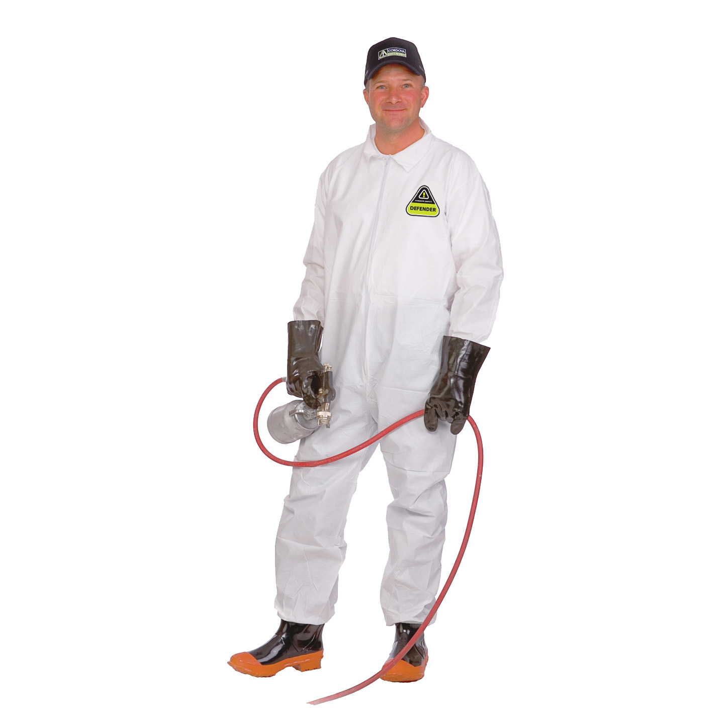 Defender Premium Microporous
Coverall, Zipper Front &amp;
Collar, Open Wrists &amp; Ankles,
No Hood, No Boots, Size
X-Large