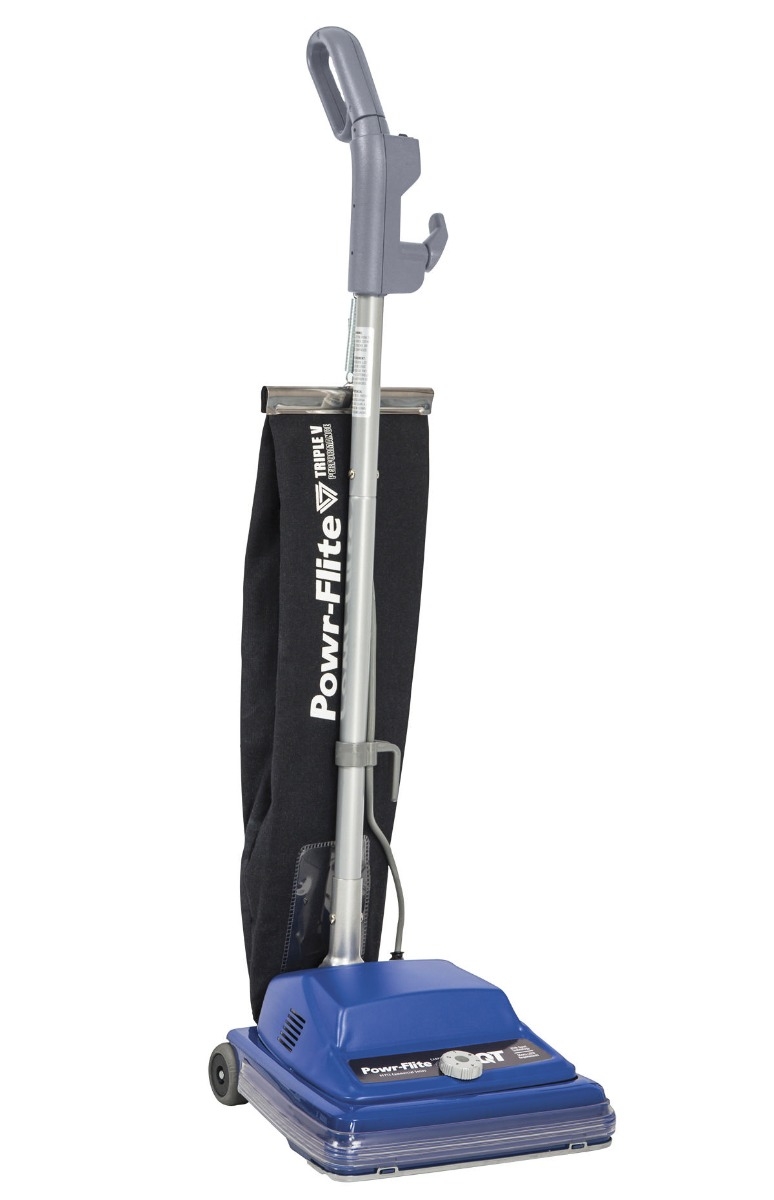 12&quot; Commercial Upright Vacuum
With QT Tech, Shake-Out Bag, 
6.5 Amp Motor, 50&#39; Extension 
Power Cord with Pigtail