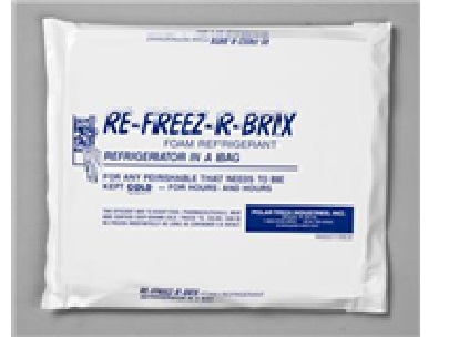 Re-Freez-R Brix Cold Pack 31
oz 9 x 4 x 1 1/2 12/cs