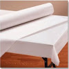 40&quot; x 300&#39; White paper table cover 1-ply