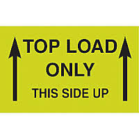 #DL2701 3 x 5&quot; Top Load Only
Label This Side Up (Arrows)
500/rl