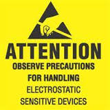 #DL9080 2 x 2 &quot; Attention
Observe Precautions for
Handling Label 500/rl