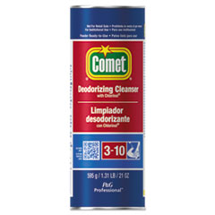 Comet Cleanser with
Chlorinol, Powder, 21 oz
Canister, 24/Carton