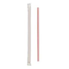TJW4500WR 10.25 Red/Wht Jumbo
straw wrapped 2000/cs