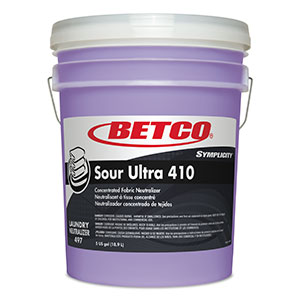 Symplicity Sour Ultra 410
Super-concentrated laundry
sour 5 gal pail