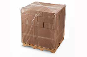 36 X 36 X 60&quot; 1.5 Mil Clear Pallet Cover/Bin Liner