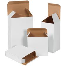 3 x 3 x 4&quot; White Reverse Tuck
Folding Carton (500/case)
